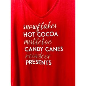 Bright Red super soft tee Never worn NWOT